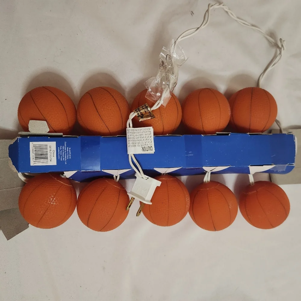 Basketball String Lights 10 Lights on String. Open box Academy Sports